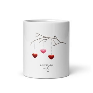 Taza Hanging Hearts