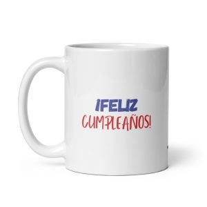 feliz cumpleaños taza