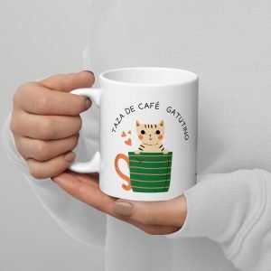 taza de gatos